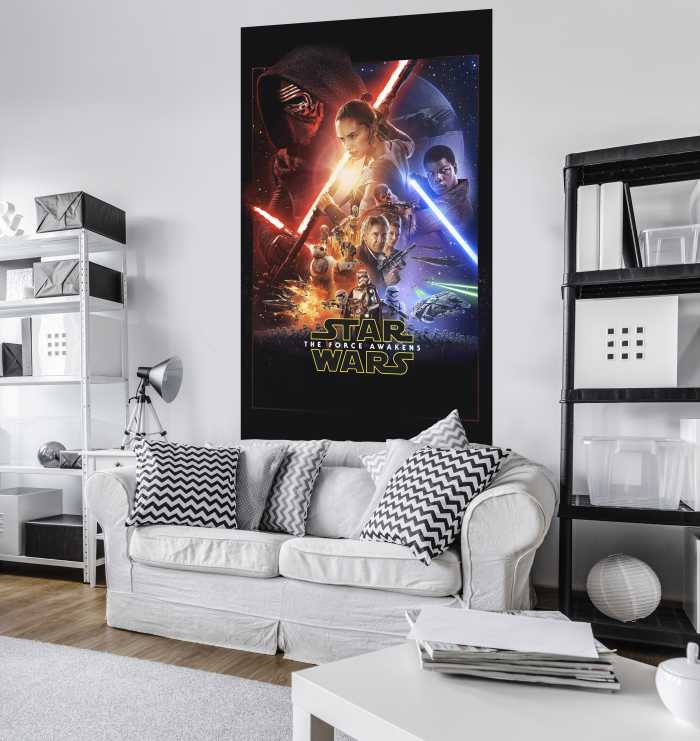 Panneau sur intissé  Star Wars EP7 Official Movie Poster