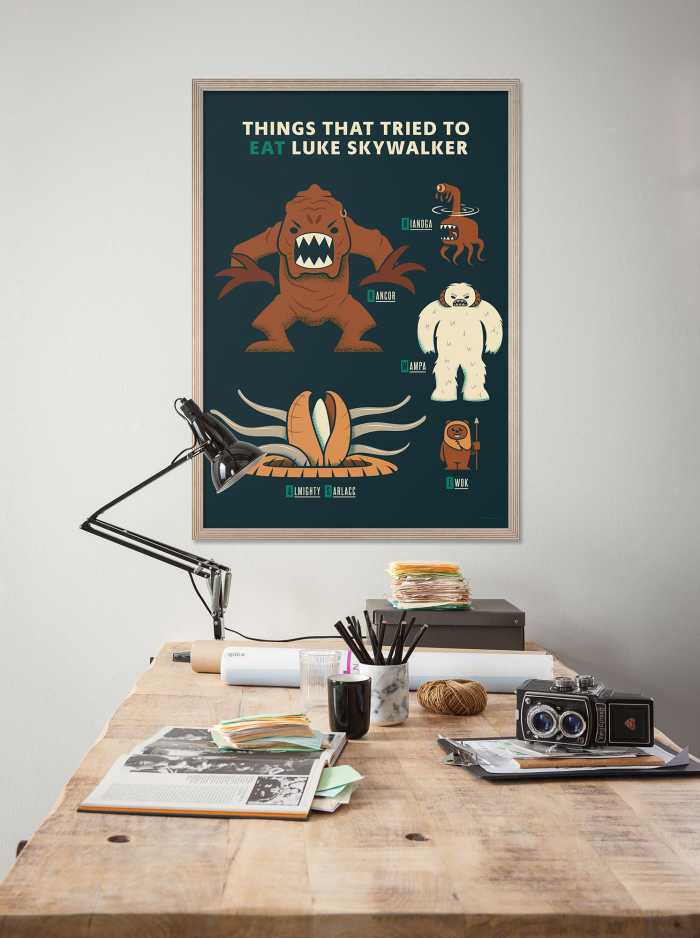 Poster d'art Star Wars - Hungry Monsters