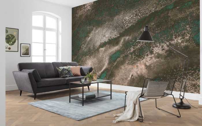 Photo murale intissé impression numérique Molten Copper