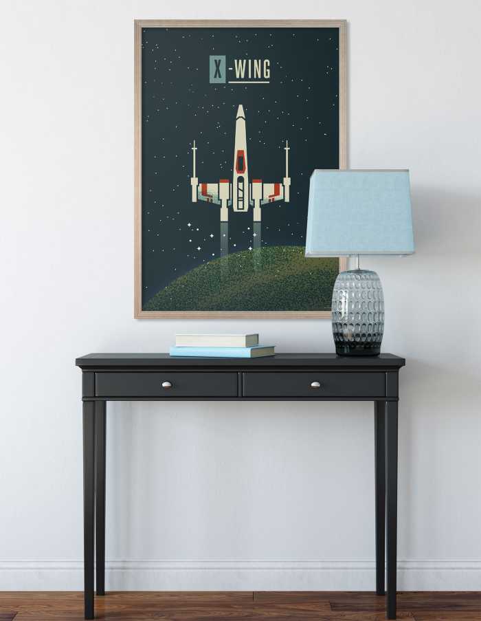 Poster d'art Star Wars - Geeky X-Wing