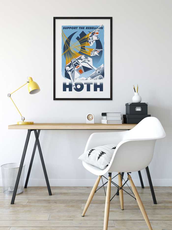 Poster d'art Star Wars - Hoth Temporary Headquarter
