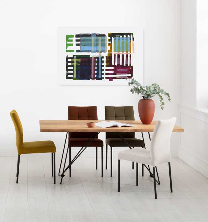 Tableau intissé Grids & Stripes