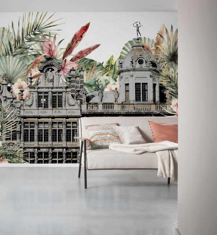 Photo murale intissé impression numérique Tropical Palace