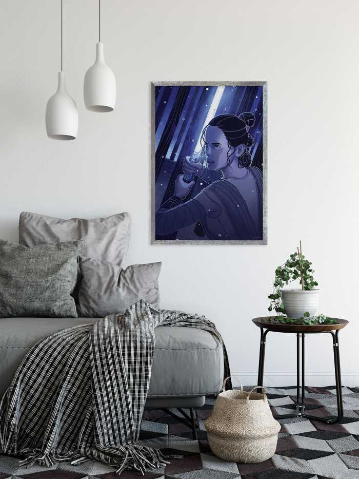 Poster d'art Star Wars - Jedimaster Rey