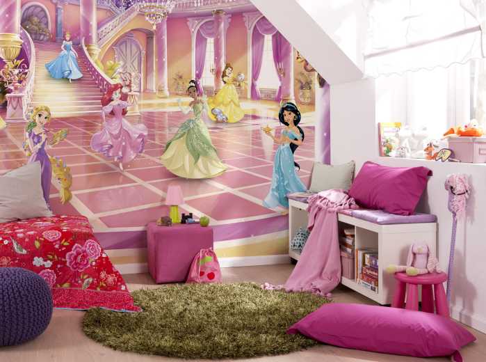 Photo murale Disney Princess Glitzerparty
