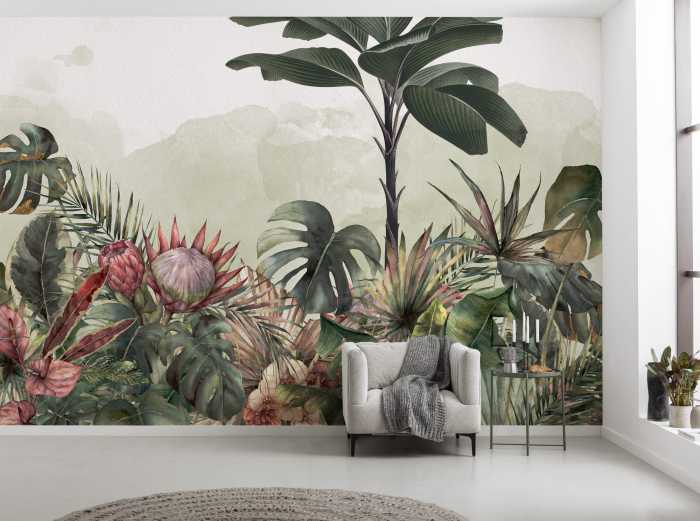 Photo murale intissé impression numérique Jungle Spot