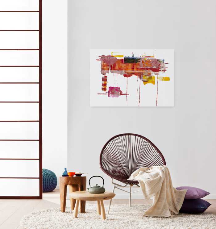 Tableau intissé Ruby Red
