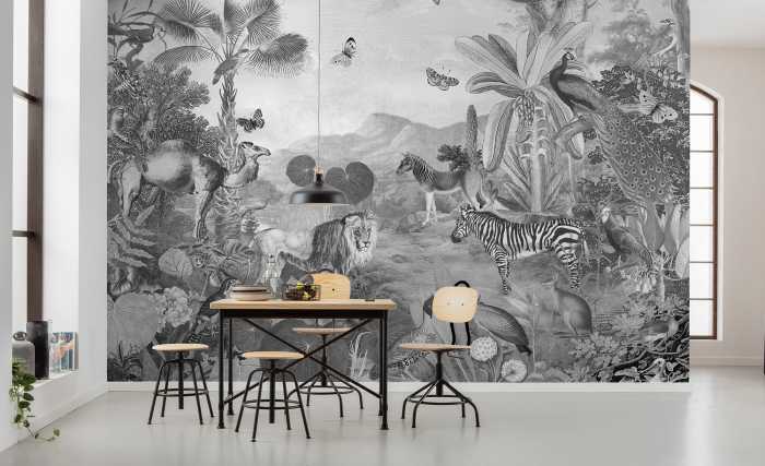 Photo murale intissé impression numérique Flora and Fauna