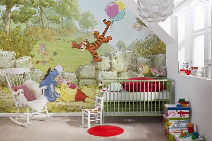 Photo murale Winnie the Pooh Ballooning