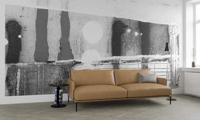 Photo murale intissé impression numérique Moon Shining white