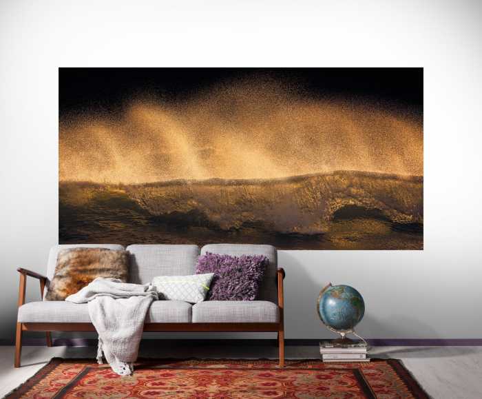 Panneau sur intissé  Golden Wave