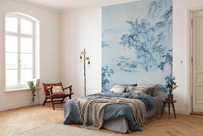 Photo murale intissé impression numérique Blue China