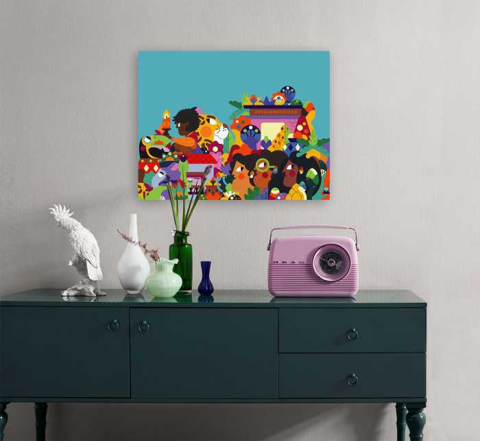 Tableau intissé Encanto Colours of Columbia