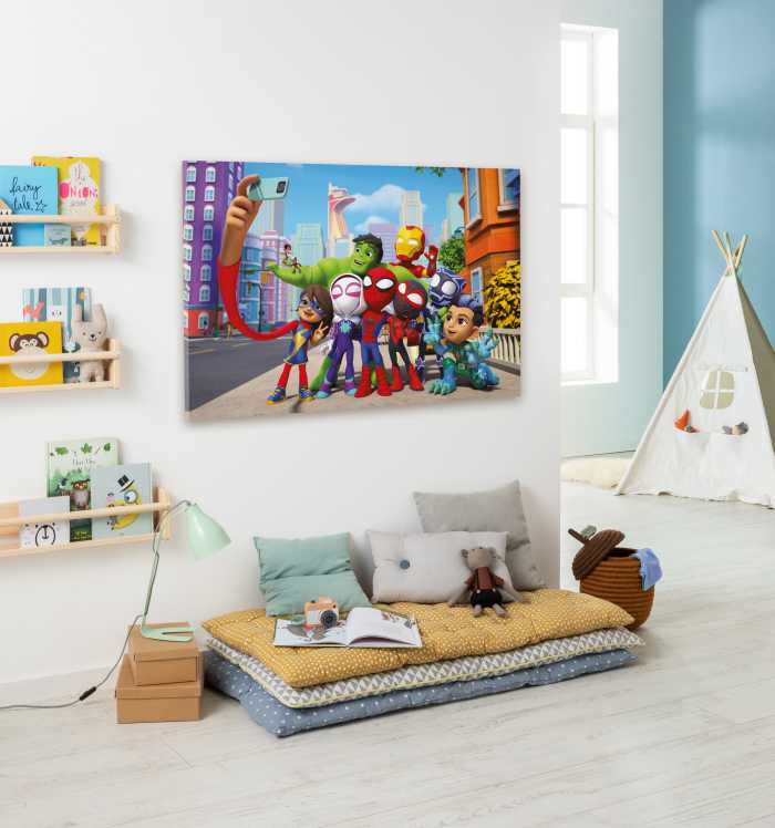 Tableau intissé Spidey and His Amazing Friends Selfie
