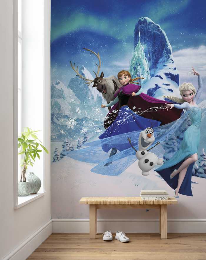 Photo murale intissé impression numérique Frozen Elsas Magic