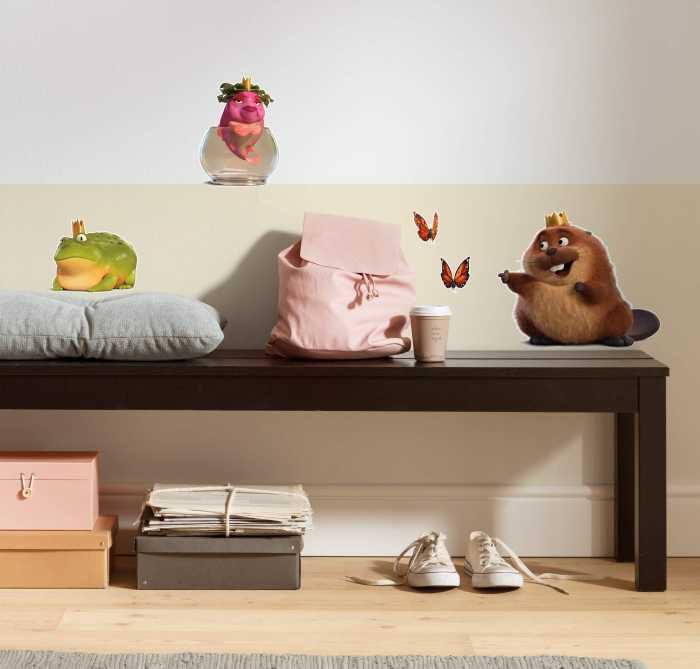 Stickers muraux feuille adhésive Disney Pixar Hoppers Queens and King