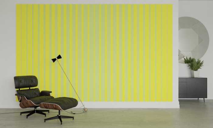 Photo murale intissé impression numérique Lamello Longo yellow-lightgreen