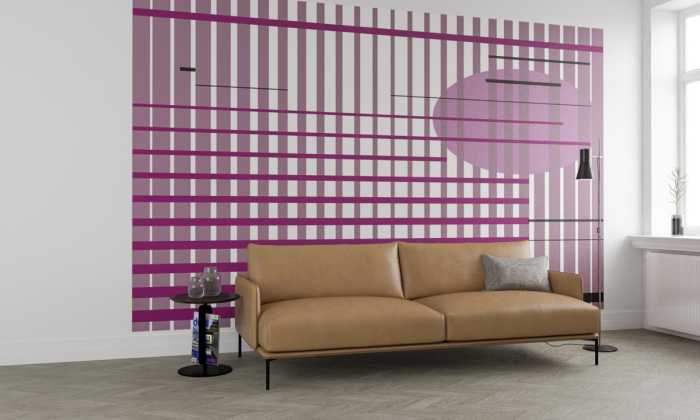Photo murale intissé impression numérique Let me stay berry-aubergine