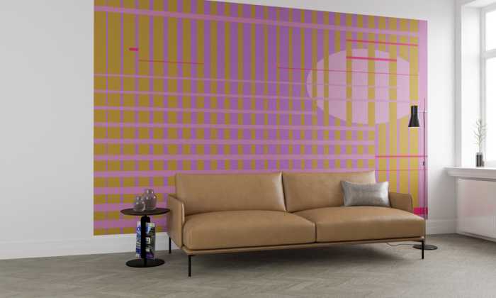 Photo murale intissé impression numérique Let me stay cognac-pink
