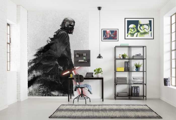 Photo murale intissé impression numérique Star Wars Kylo Vader Shadow