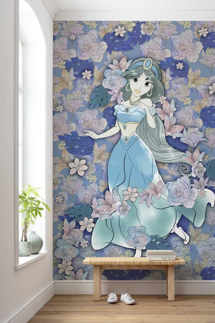Photo murale intissé impression numérique Jasmin Colored Flowers