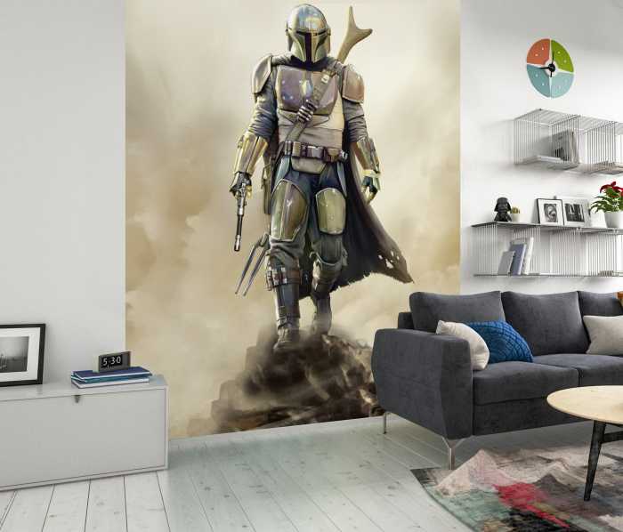 Photo murale intissé impression numérique Star Wars The Mandalorian The Hunter
