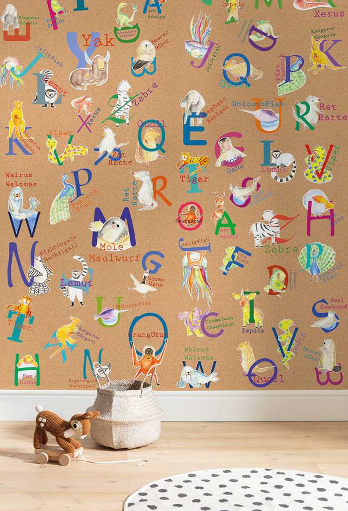 Photo murale intissé impression numérique Animals A-Z