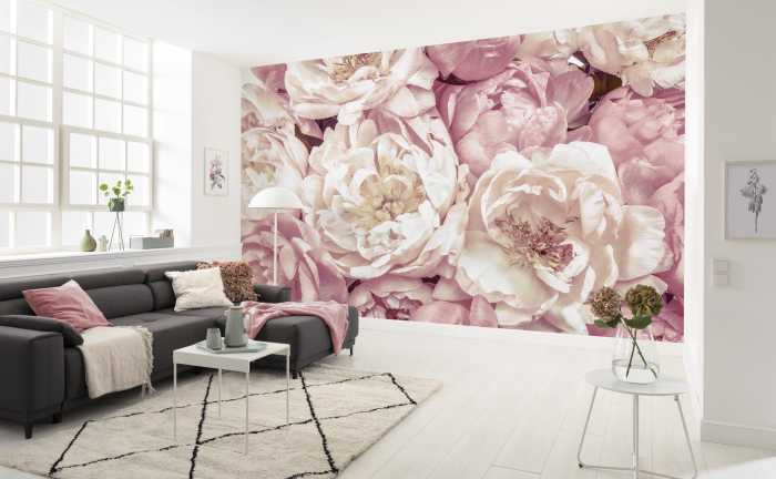 Photo murale intissé Peonies