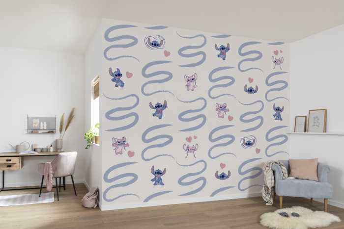 Photo murale intissé impression numérique Disney Lilo and Stitch Be Kind