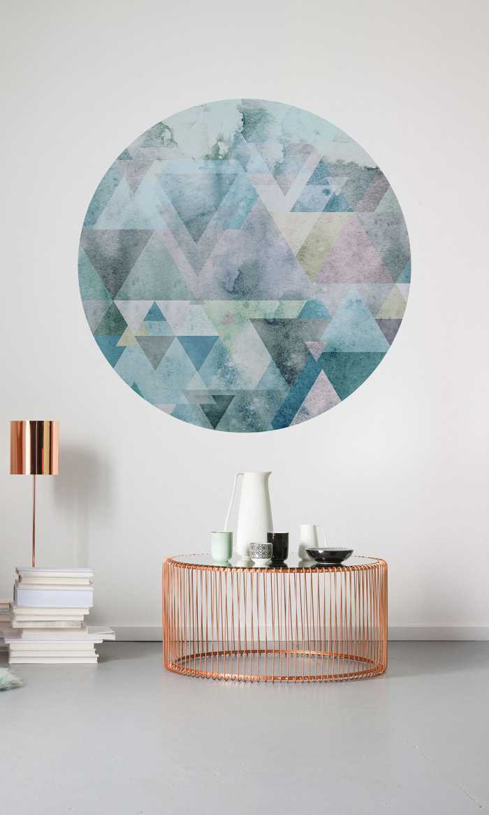 Photomural rond Blueprism