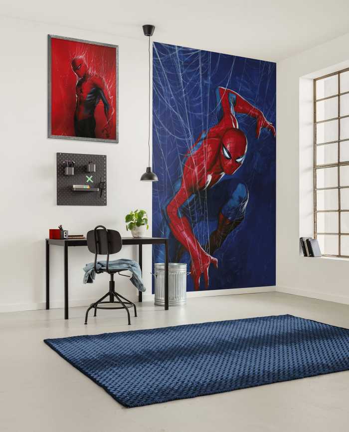 Photo murale intissé impression numérique Marvel Spider-Man Spider Web