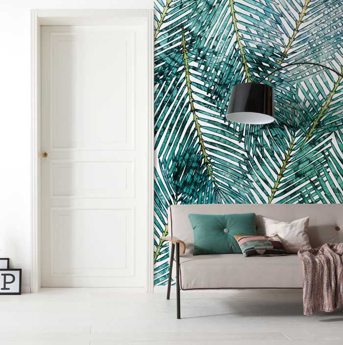 Photo murale intissé impression numérique Palm Canopy