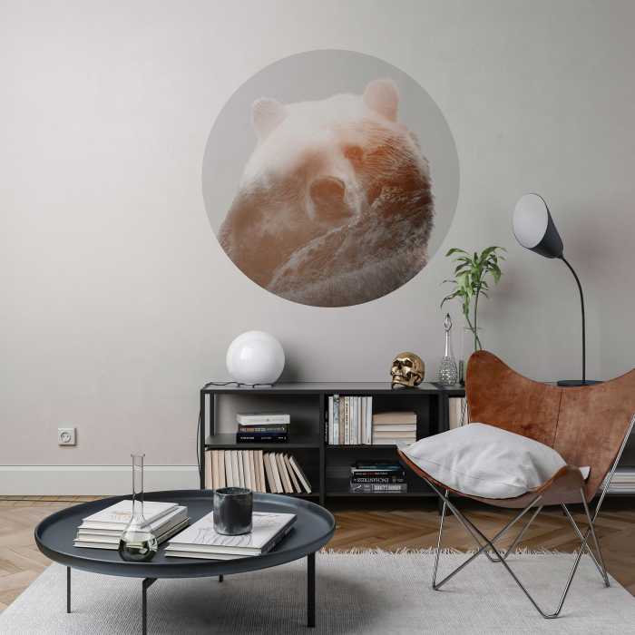 Photomural rond Bearava