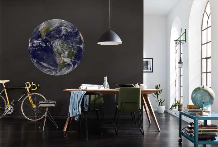 Photomural rond Earth