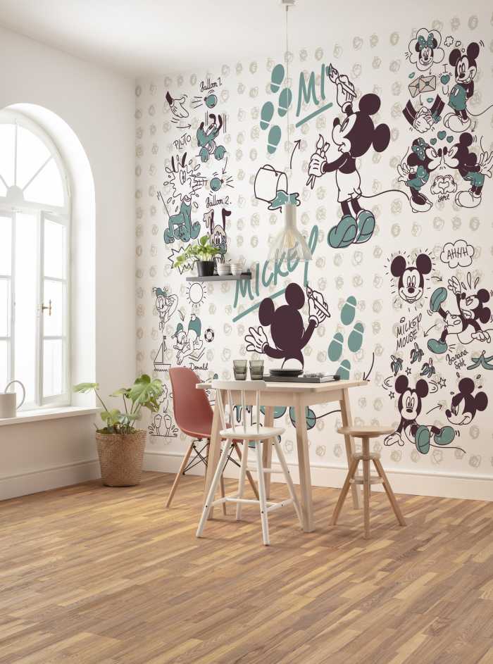 Photo murale intissé impression numérique Mickey and Friends