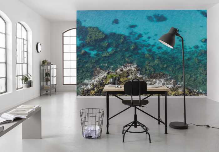 Photo murale intissé impression numérique Bright Blue 