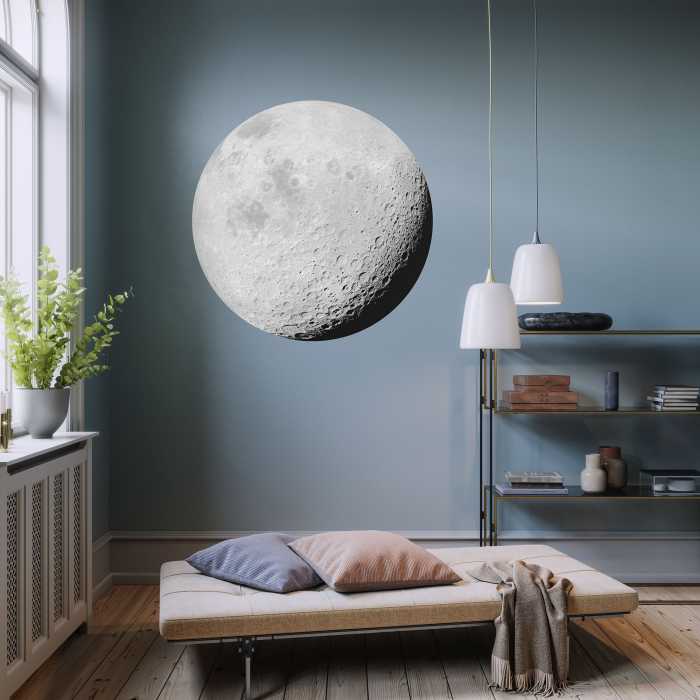 Photomural rond Luna