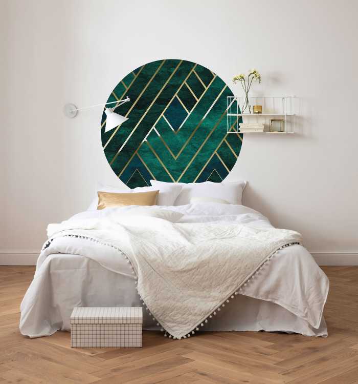 Photomural rond Jade