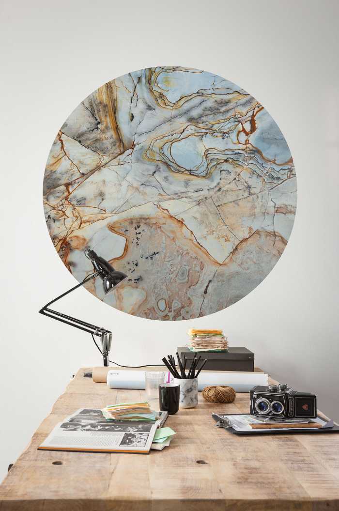 Photomural rond Marble Sphere