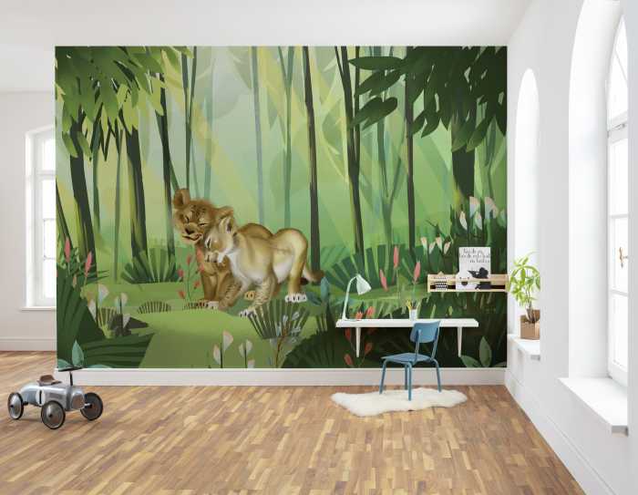 Photo murale intissé impression numérique Lion King Love