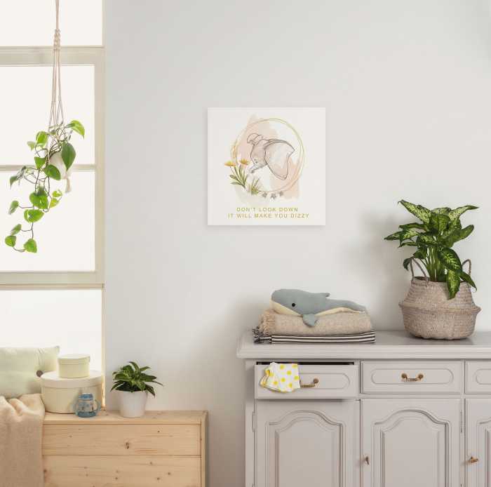 Toile Imprimé Disney Dumbo Don't Look Down