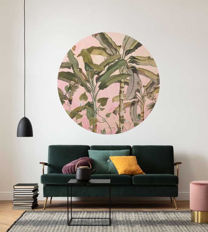 Photomural rond Botany