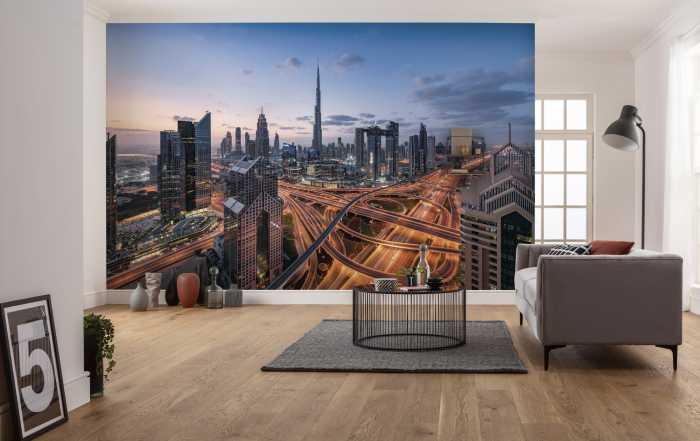 Photo murale intissé impression numérique Lights of Dubai 