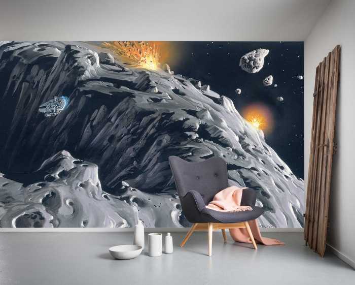 Photo murale intissé impression numérique Star Wars Classic RMQ Asteroid