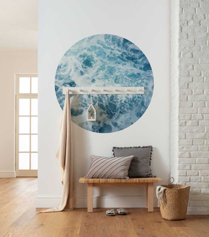 Photomural rond Ocean Twist