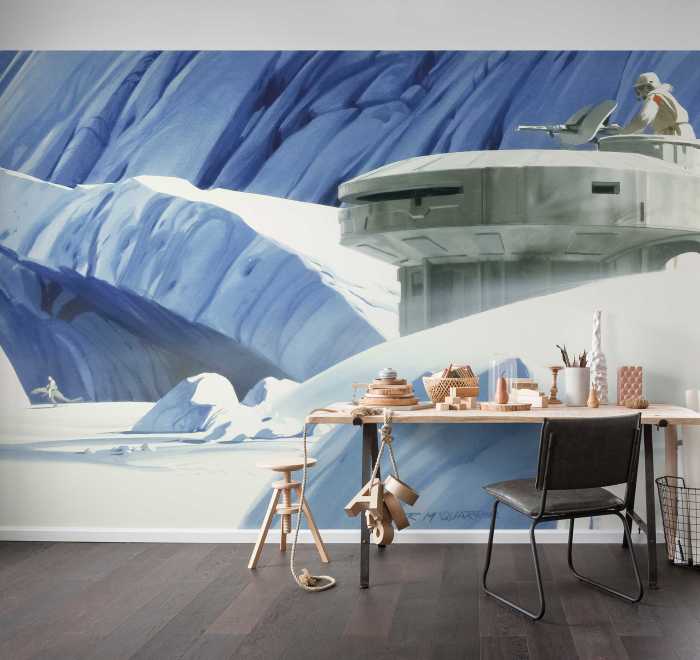 Photo murale intissé impression numérique Star Wars Classic RMQ Hoth Echo Base