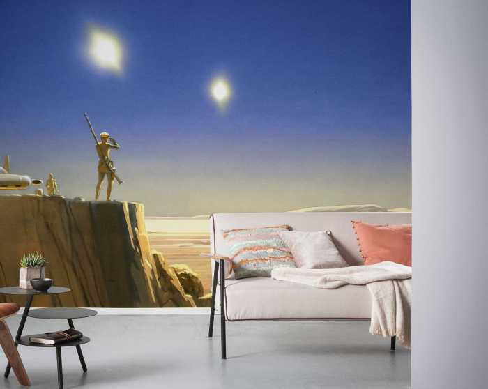 Photo murale intissé impression numérique Star Wars Classic RMQ Mos Eisley Edge