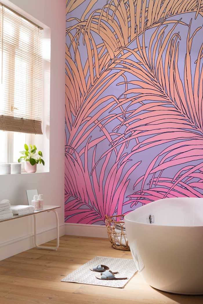 Photo murale intissé impression numérique Palm Foglie