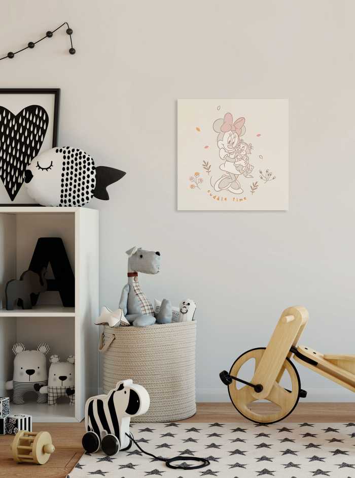 Toile Imprimé Disney Minnie Mouse Cuddle Time