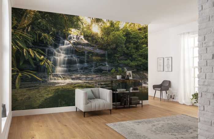 Photo murale intissé impression numérique Golden Falls